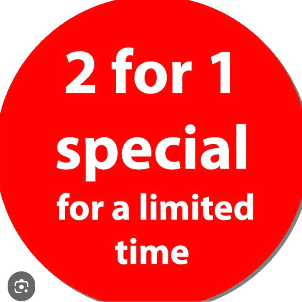 2 FOR 1 SALE
